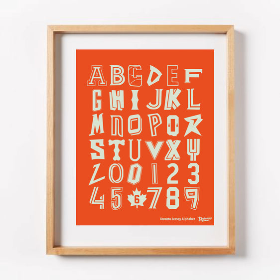 Toronto Jersey Alphabet