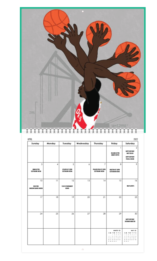 Raptors Calendar 2022